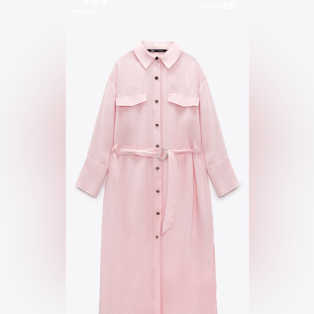 MIDI SHIRT DRESS - Picture 6 of 7